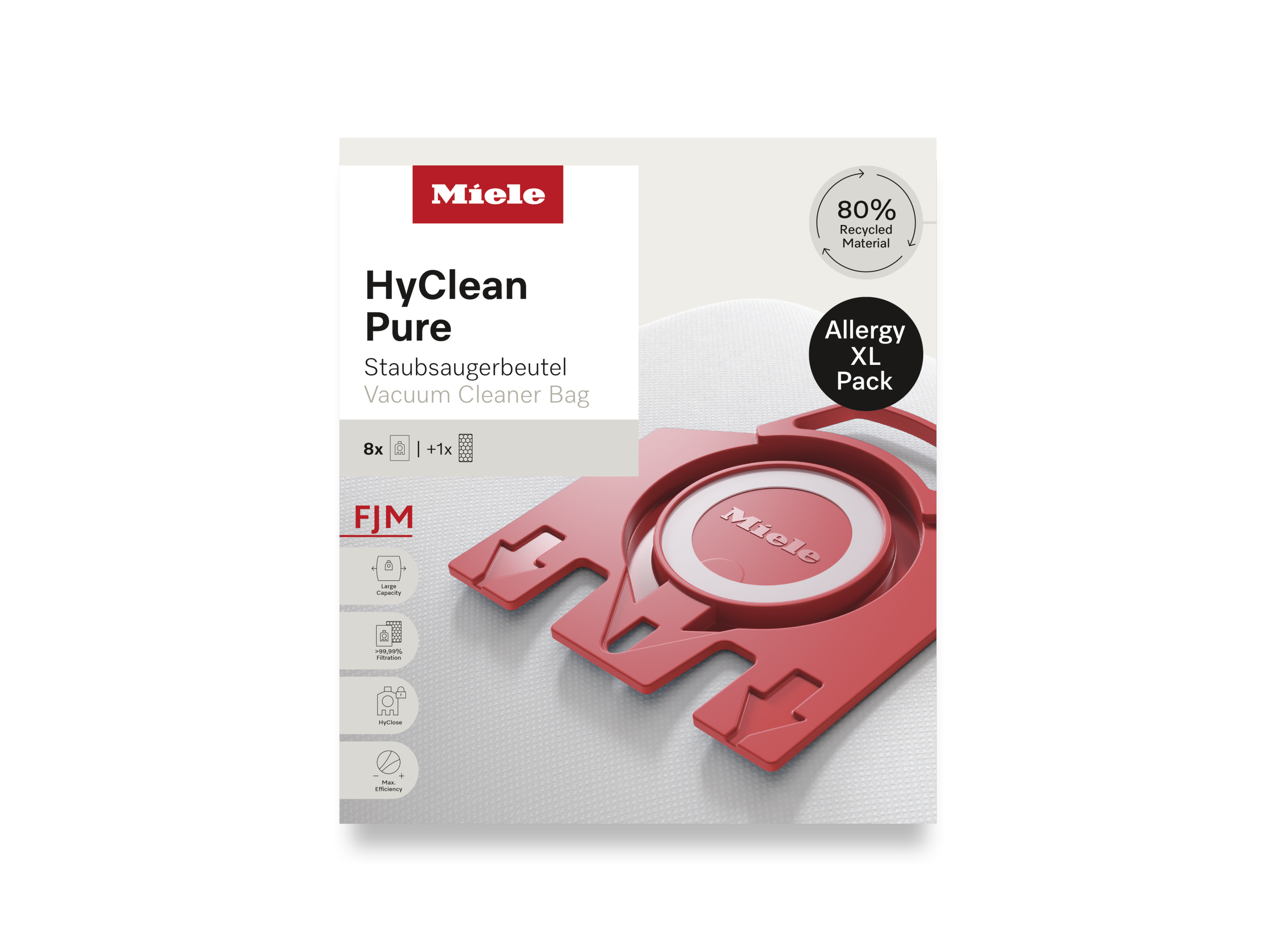 Комплект мешков-пылесборников HyClean Pure FJN Allergy XL Miele купить в Перми | Всегда в наличии! | Артикул 12498190 | Официальный сайт