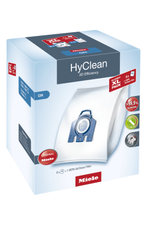 Комплект мешков пылесборников Allergy XL Pack 2 HyClean GN + фильтр HA 50 Miele купить в Перми | Всегда в наличии! | Артикул 10632880 | Официальный сайт